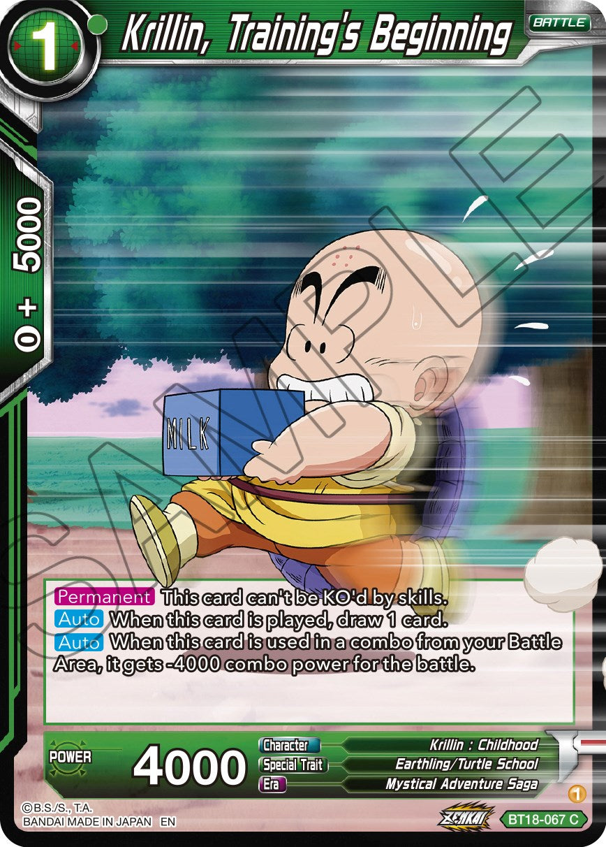 Krillin, Training's Beginning (BT18-067) [Dawn of the Z-Legends] | Event Horizon Hobbies CA