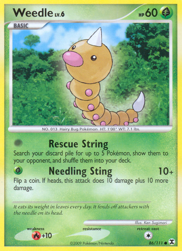 Weedle (86/111) [Platinum: Rising Rivals] | Event Horizon Hobbies CA