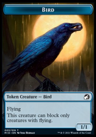 Bird Token [Innistrad: Midnight Hunt Tokens] | Event Horizon Hobbies CA