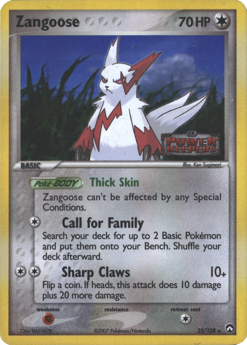 Zangoose (25/108) (Stamped) [EX: Power Keepers] | Event Horizon Hobbies CA