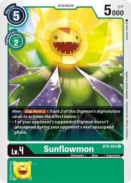 Sunflowmon [BT4-054] [Great Legend] | Event Horizon Hobbies CA