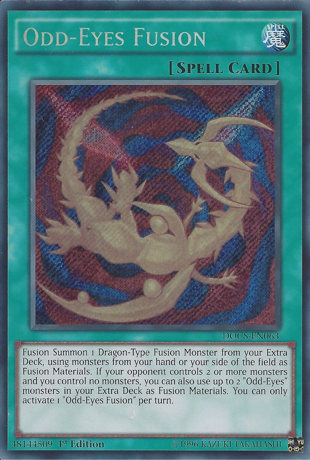 Odd-Eyes Fusion [DOCS-EN063] Secret Rare | Event Horizon Hobbies CA