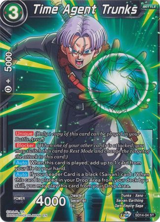 Time Agent Trunks (Starter Deck - Saiyan Wonder) (SD14-04) [Rise of the Unison Warrior] | Event Horizon Hobbies CA