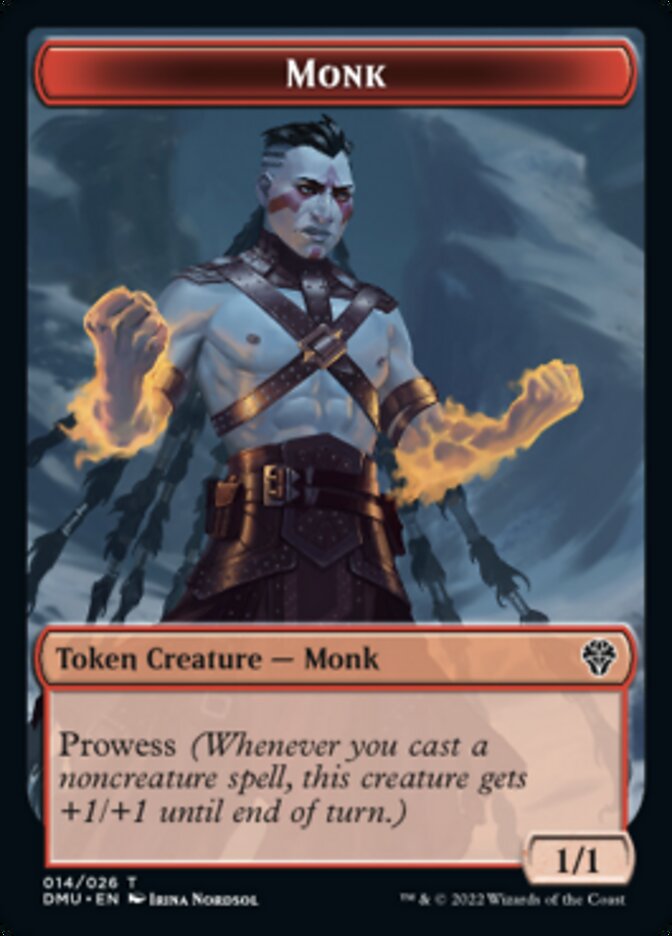 Monk Token [Dominaria United Tokens] | Event Horizon Hobbies CA