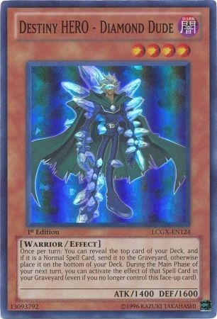 Destiny HERO - Diamond Dude [LCGX-EN124] Super Rare | Event Horizon Hobbies CA