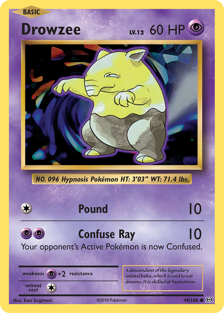 Drowzee (49/108) [XY: Evolutions] | Event Horizon Hobbies CA