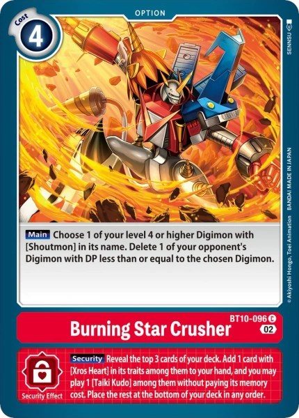 Burning Star Crusher [BT10-096] [Revision Pack Cards] | Event Horizon Hobbies CA