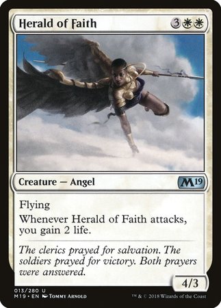 Herald of Faith [Core Set 2019] | Event Horizon Hobbies CA