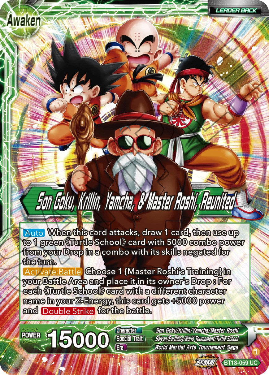 Master Roshi // Son Goku, Krillin, Yamcha, & Master Roshi, Reunited (BT18-059) [Dawn of the Z-Legends] | Event Horizon Hobbies CA