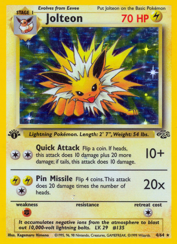 Jolteon (4/64) [Jungle 1st Edition] | Event Horizon Hobbies CA