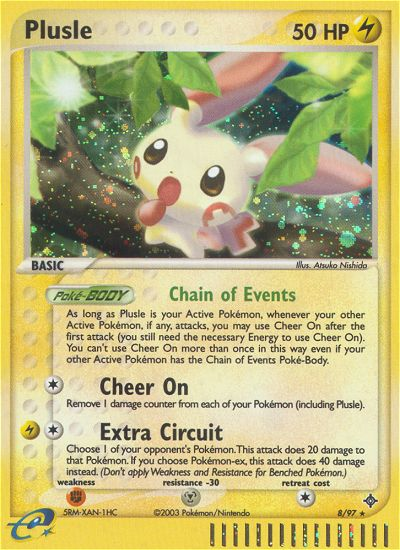 Plusle (8/97) [EX: Dragon] | Event Horizon Hobbies CA