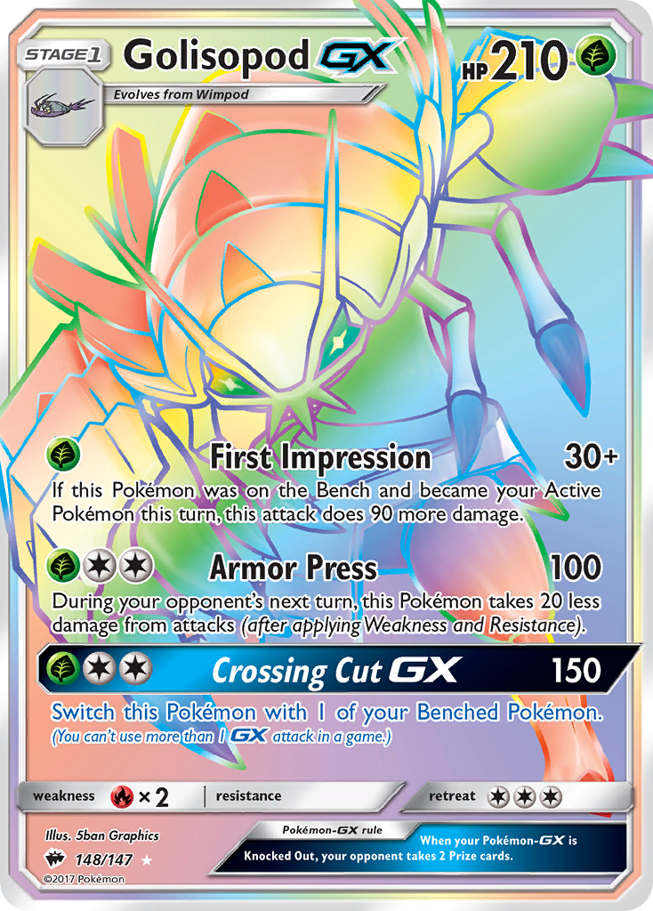 Golisopod GX (148/147) [Sun & Moon: Burning Shadows] | Event Horizon Hobbies CA