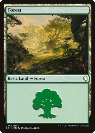 Forest (268) [Dominaria] | Event Horizon Hobbies CA