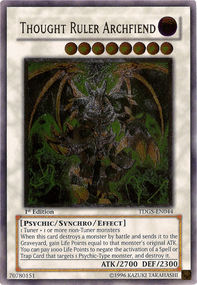 Thought Ruler Archfiend [TDGS-EN044] Ultimate Rare | Event Horizon Hobbies CA