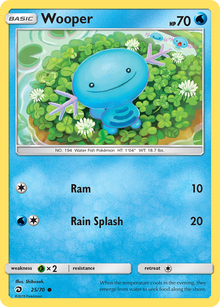 Wooper (25/70) [Sun & Moon: Dragon Majesty] | Event Horizon Hobbies CA