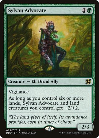 Sylvan Advocate [Duel Decks: Elves vs. Inventors] | Event Horizon Hobbies CA