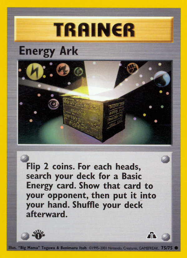 Energy Ark (75/75) [Neo Discovery 1st Edition] | Event Horizon Hobbies CA