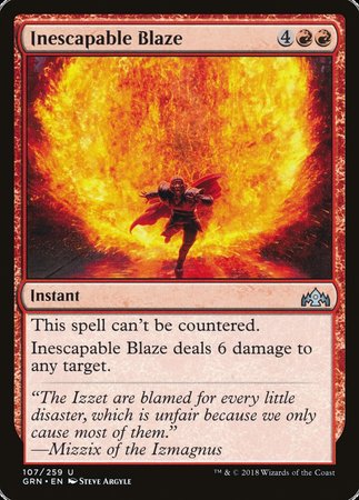 Inescapable Blaze [Guilds of Ravnica] | Event Horizon Hobbies CA