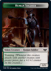 Human (001) // Human Soldier Double-sided Token [Innistrad: Crimson Vow Tokens] | Event Horizon Hobbies CA