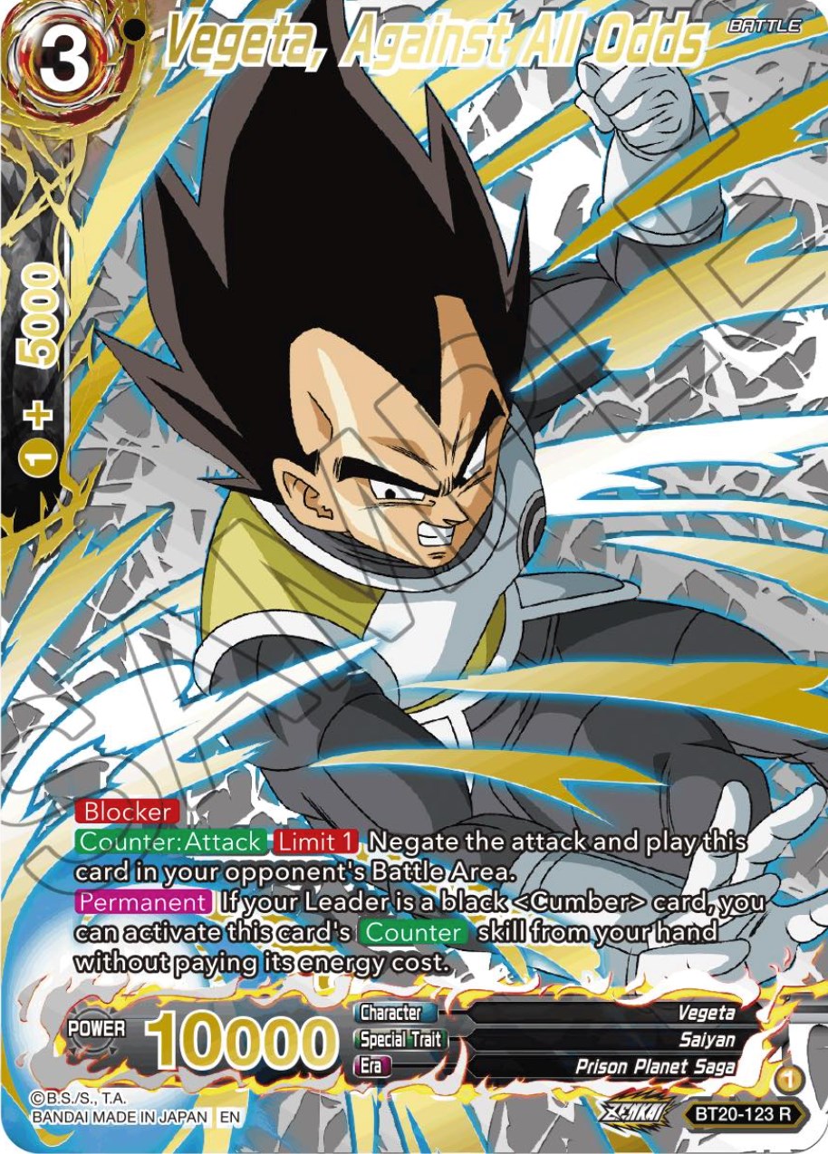 Vegeta, Against All Odds (Gold-Stamped) (BT20-123) [Power Absorbed] | Event Horizon Hobbies CA