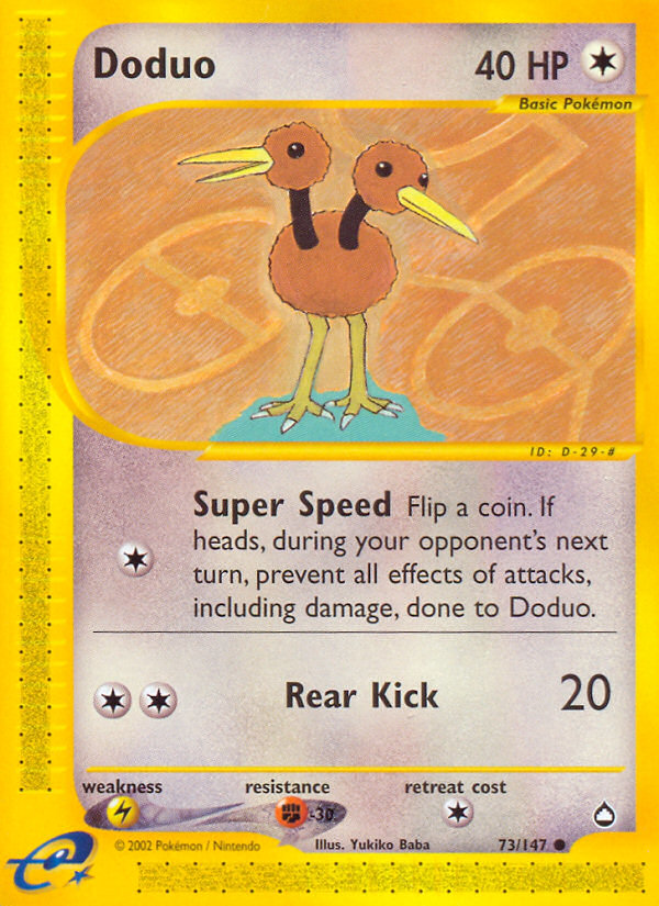 Doduo (73/147) [Aquapolis] | Event Horizon Hobbies CA