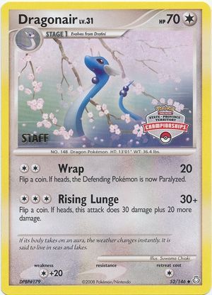 Dragonair (52/146) (State Province Territory Championship Staff) [Diamond & Pearl: Legends Awakened] | Event Horizon Hobbies CA