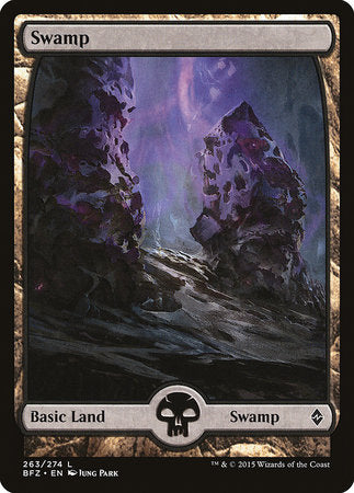 Swamp (263) - Full Art [Battle for Zendikar] | Event Horizon Hobbies CA