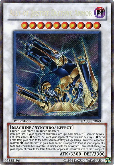 Ally of Justice Decisive Armor [HA03-EN060] Secret Rare | Event Horizon Hobbies CA