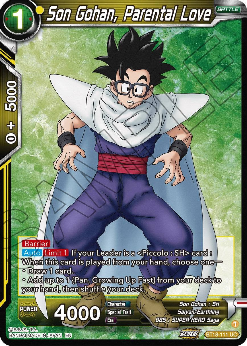 Son Gohan, Parental Love (BT18-111) [Dawn of the Z-Legends] | Event Horizon Hobbies CA