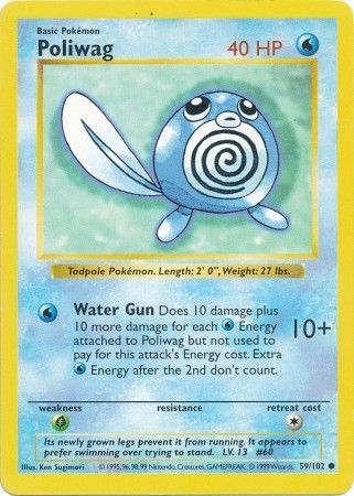 Poliwag (59/102) [Base Set Shadowless Unlimited] | Event Horizon Hobbies CA