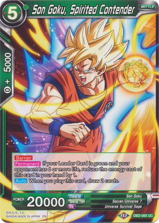 Son Goku, Spirited Contender (DB2-065) [Divine Multiverse] | Event Horizon Hobbies CA