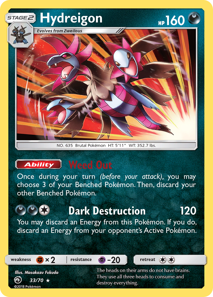 Hydreigon (33/70) [Sun & Moon: Dragon Majesty] | Event Horizon Hobbies CA