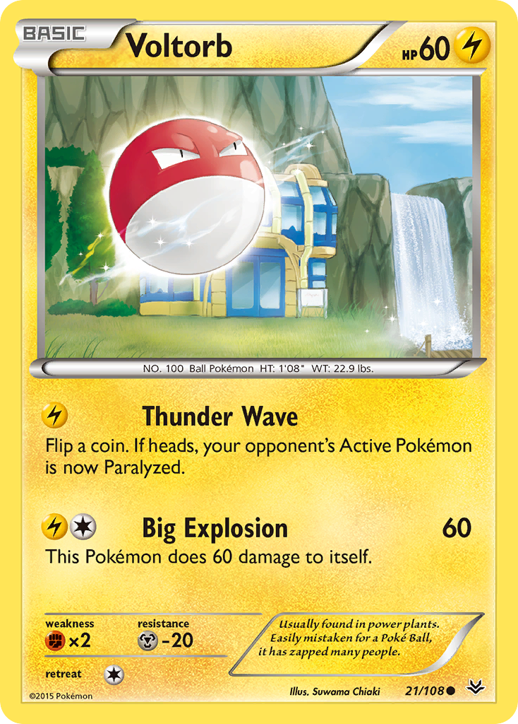 Voltorb (21/108) [XY: Roaring Skies] | Event Horizon Hobbies CA