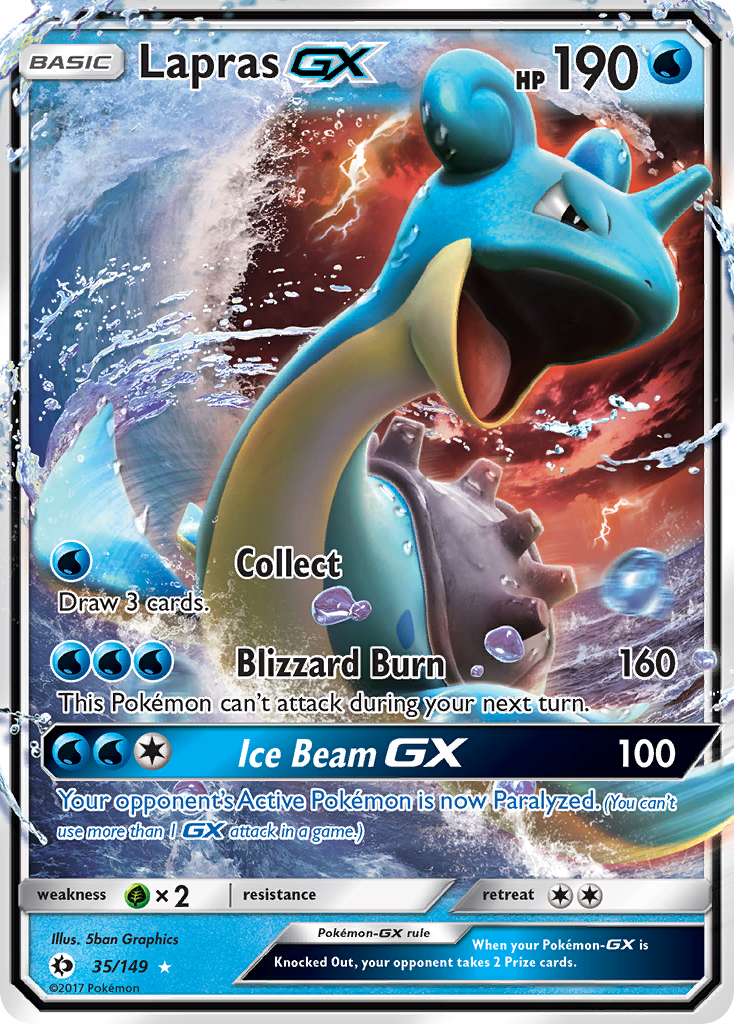 Lapras GX (35/149) [Sun & Moon: Base Set] | Event Horizon Hobbies CA