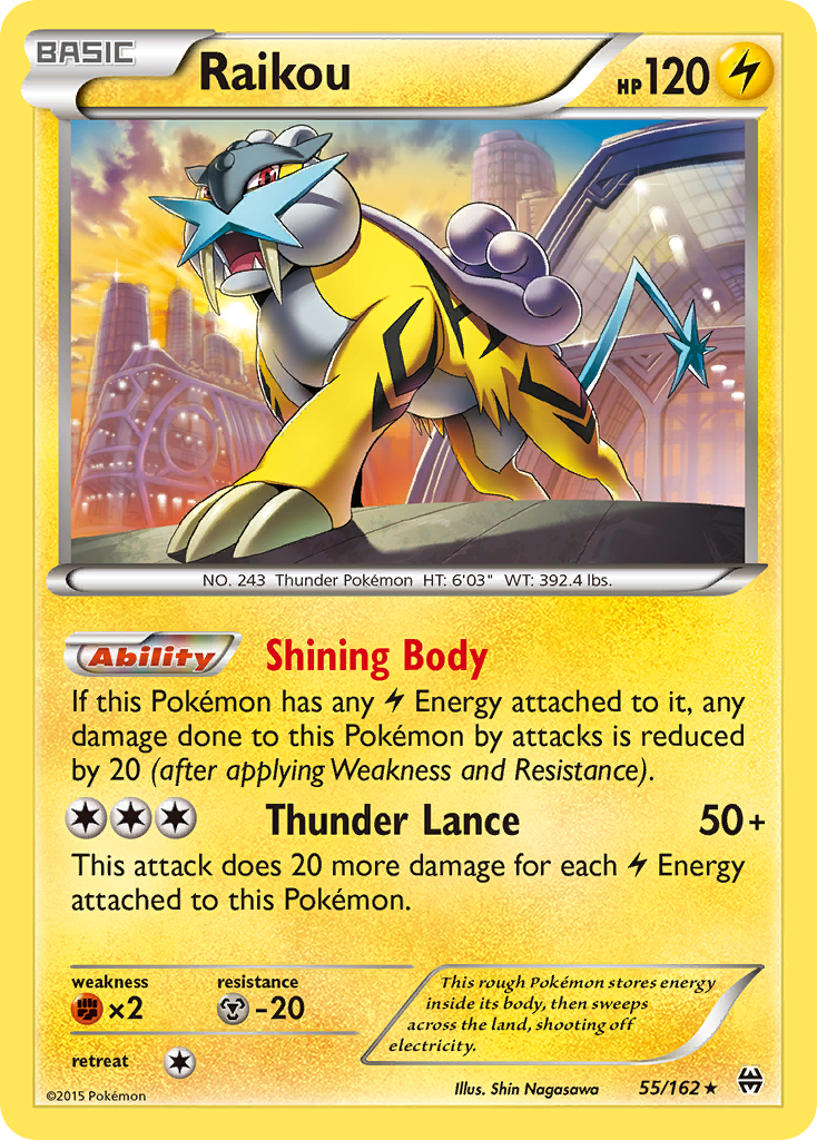 Raikou (55/162) [XY: BREAKthrough] | Event Horizon Hobbies CA