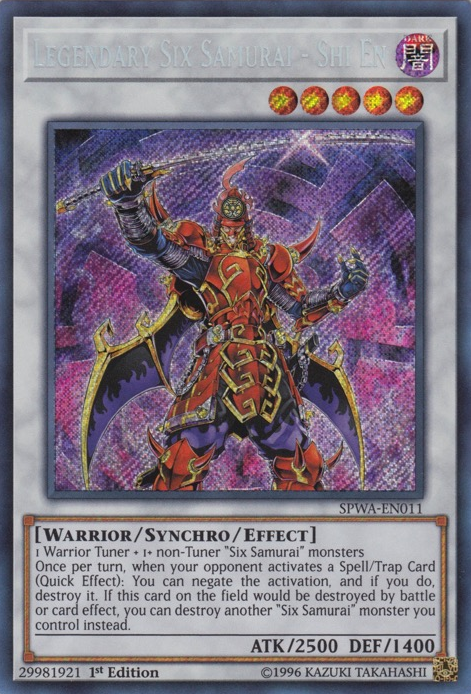 Legendary Six Samurai - Shi En [SPWA-EN011] Secret Rare | Event Horizon Hobbies CA