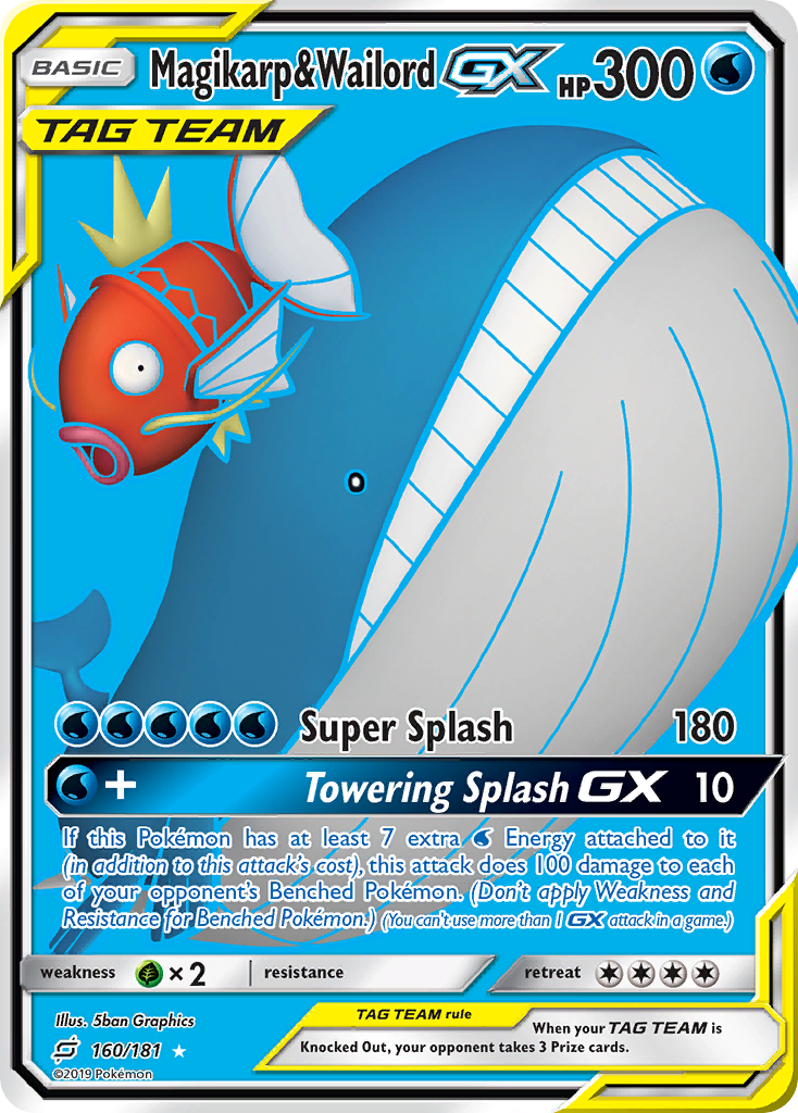 Magikarp & Wailord GX (160/181) [Sun & Moon: Team Up] | Event Horizon Hobbies CA