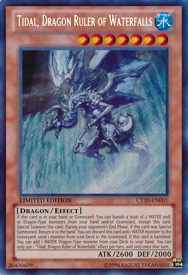 Tidal, Dragon Ruler of Waterfalls [CT10-EN001] Secret Rare | Event Horizon Hobbies CA