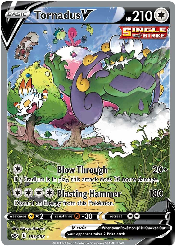 Tornadus V (185/198) [Sword & Shield: Chilling Reign] | Event Horizon Hobbies CA