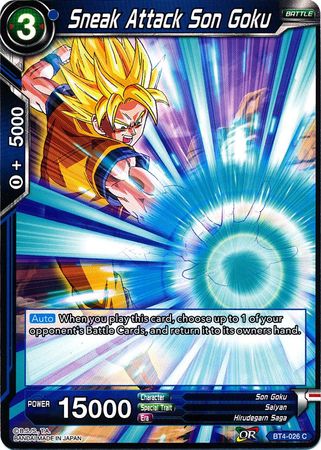 Sneak Attack Son Goku (BT4-026) [Colossal Warfare] | Event Horizon Hobbies CA