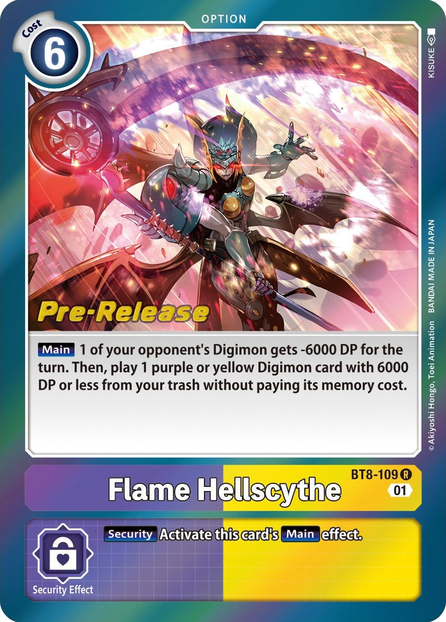 Flame Hellscythe [BT8-109] [New Awakening Pre-Release Cards] | Event Horizon Hobbies CA