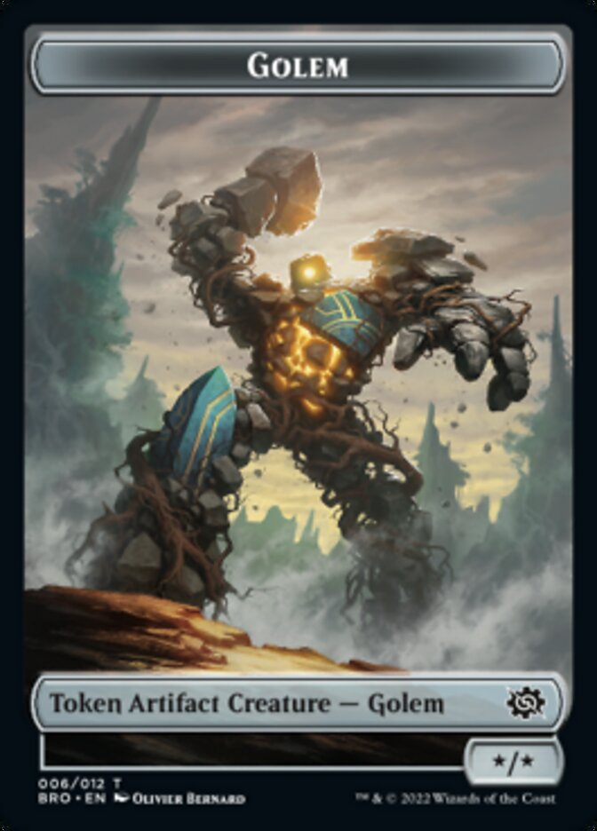 Golem Token [The Brothers' War Tokens] | Event Horizon Hobbies CA