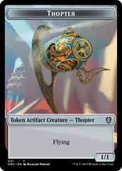 Myr // Thopter Double-Sided Token [Phyrexia: All Will Be One Commander Tokens] | Event Horizon Hobbies CA