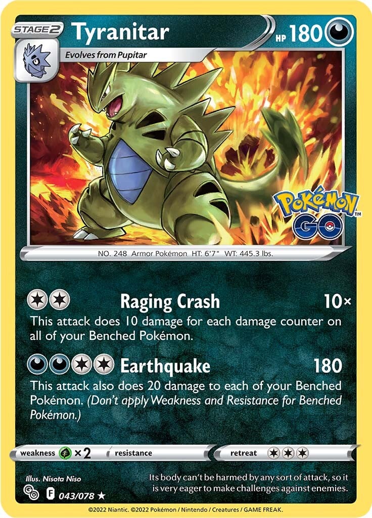 Tyranitar (043/078) [Pokémon GO] | Event Horizon Hobbies CA