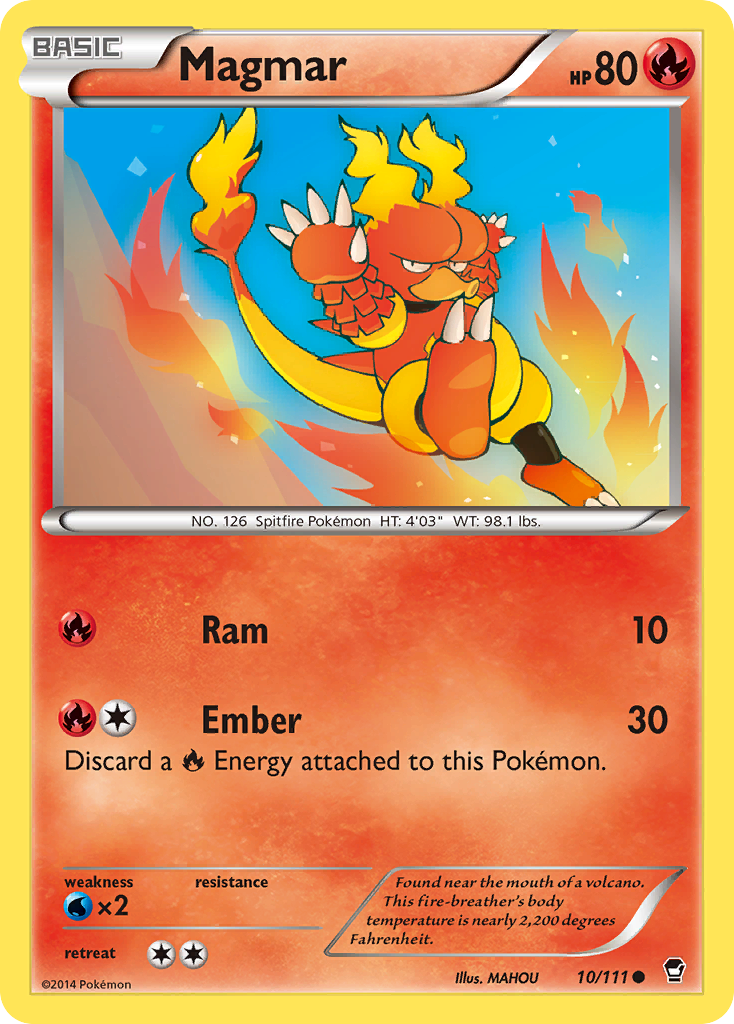 Magmar (10/111) [XY: Furious Fists] | Event Horizon Hobbies CA