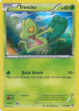 Treecko (6/160) (Sheen Holo) [XY: Primal Clash] | Event Horizon Hobbies CA