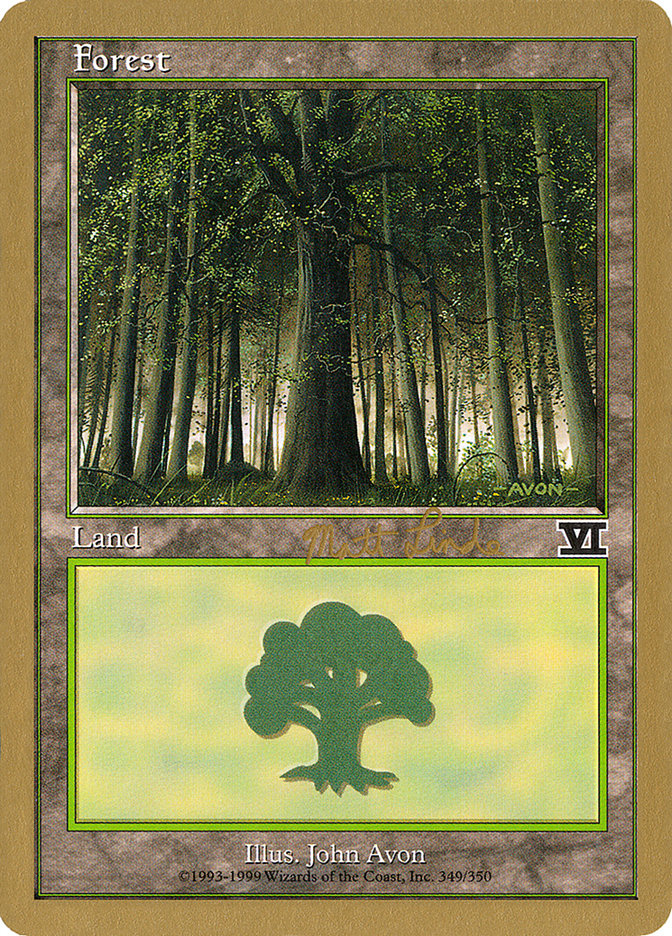 Forest (ml349) (Matt Linde) [World Championship Decks 1999] | Event Horizon Hobbies CA