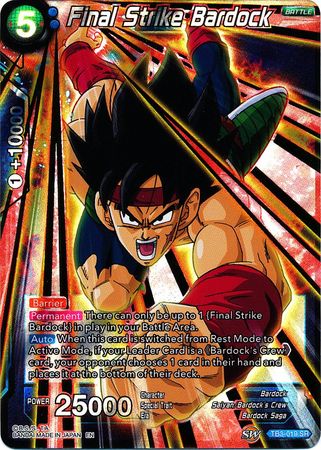 Final Strike Bardock (TB3-019) [Clash of Fates] | Event Horizon Hobbies CA