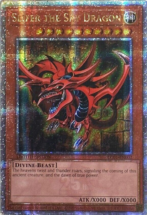 Slifer the Sky Dragon (25th Anniversary) [LC01-EN002] Quarter Century Secret Rare | Event Horizon Hobbies CA