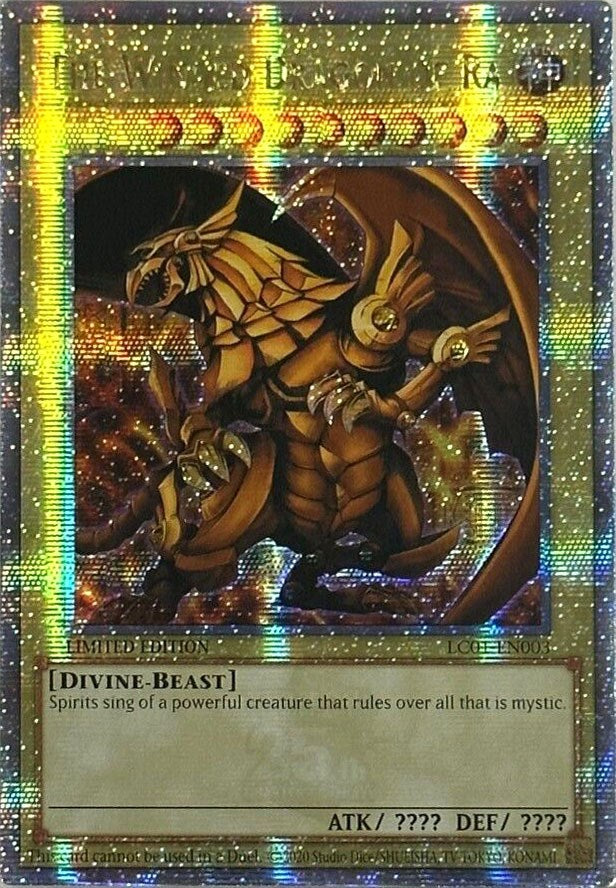 The Winged Dragon of Ra (25th Anniversary) [LC01-EN003] Quarter Century Secret Rare | Event Horizon Hobbies CA